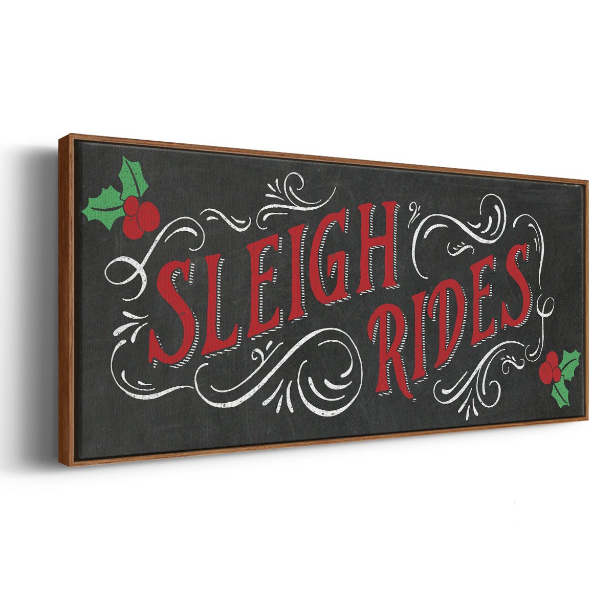 Sleigh Rides - Floater Framed Canvas Print