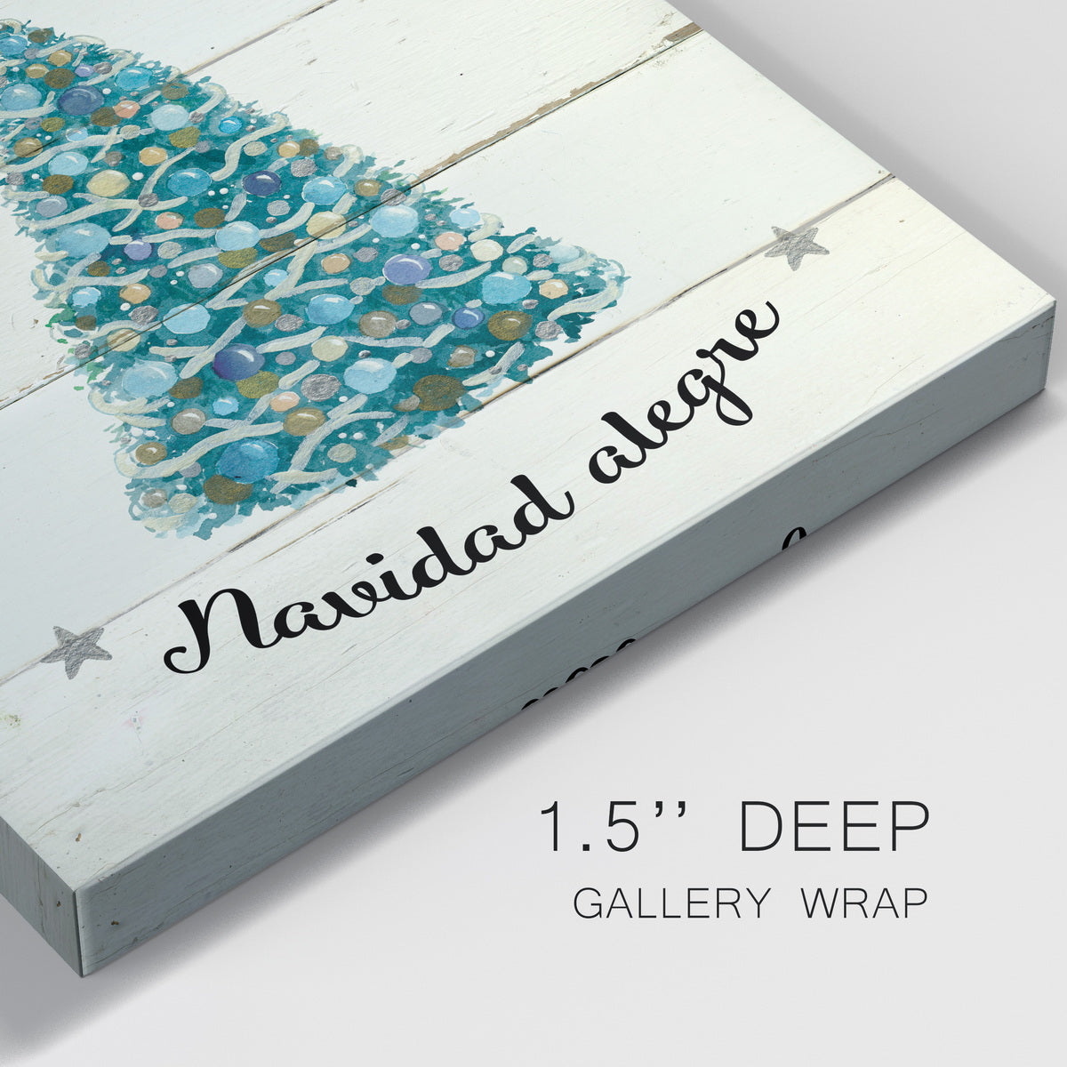 Navidad alegre-Premium Gallery Wrapped Canvas - Ready to Hang