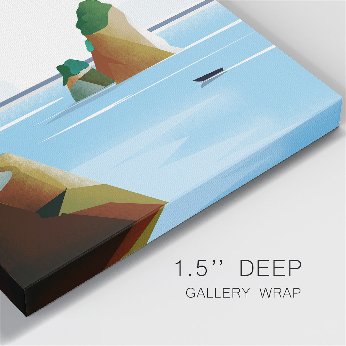 Illustrated Italian Landscape & Nature VI - Canvas Art Print