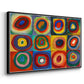 Color Study: Squares with Concentric Circles, 1913 - Floater Framed Canvas Print