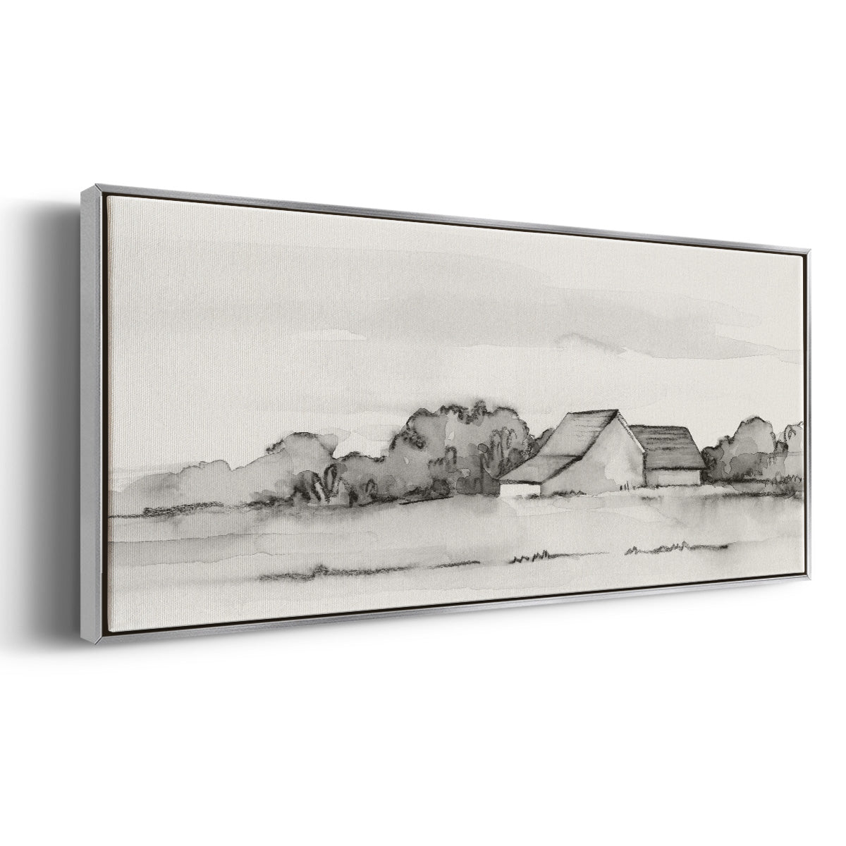 Wyeth Barn II - Floater Framed Canvas Print