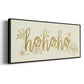 Golden HoHoHo - Floater Framed Canvas Print