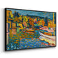 Study for Autumn Landscape with Boats, 1908 - Floater Framed Canvas Print