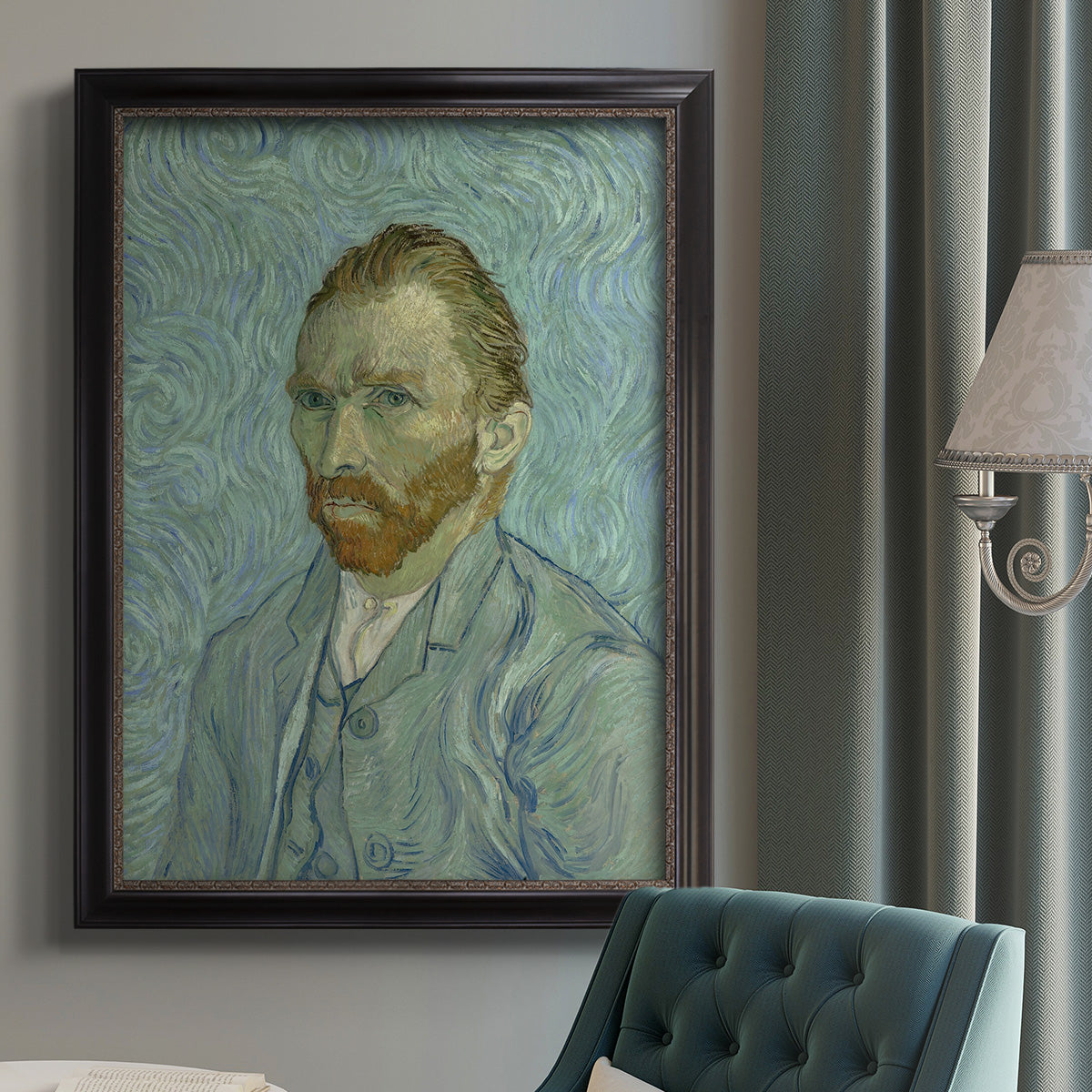 Self-Portrait, 1889 - Ornate Framed Canvas Print