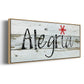 Alegria - Floater Framed Canvas Print