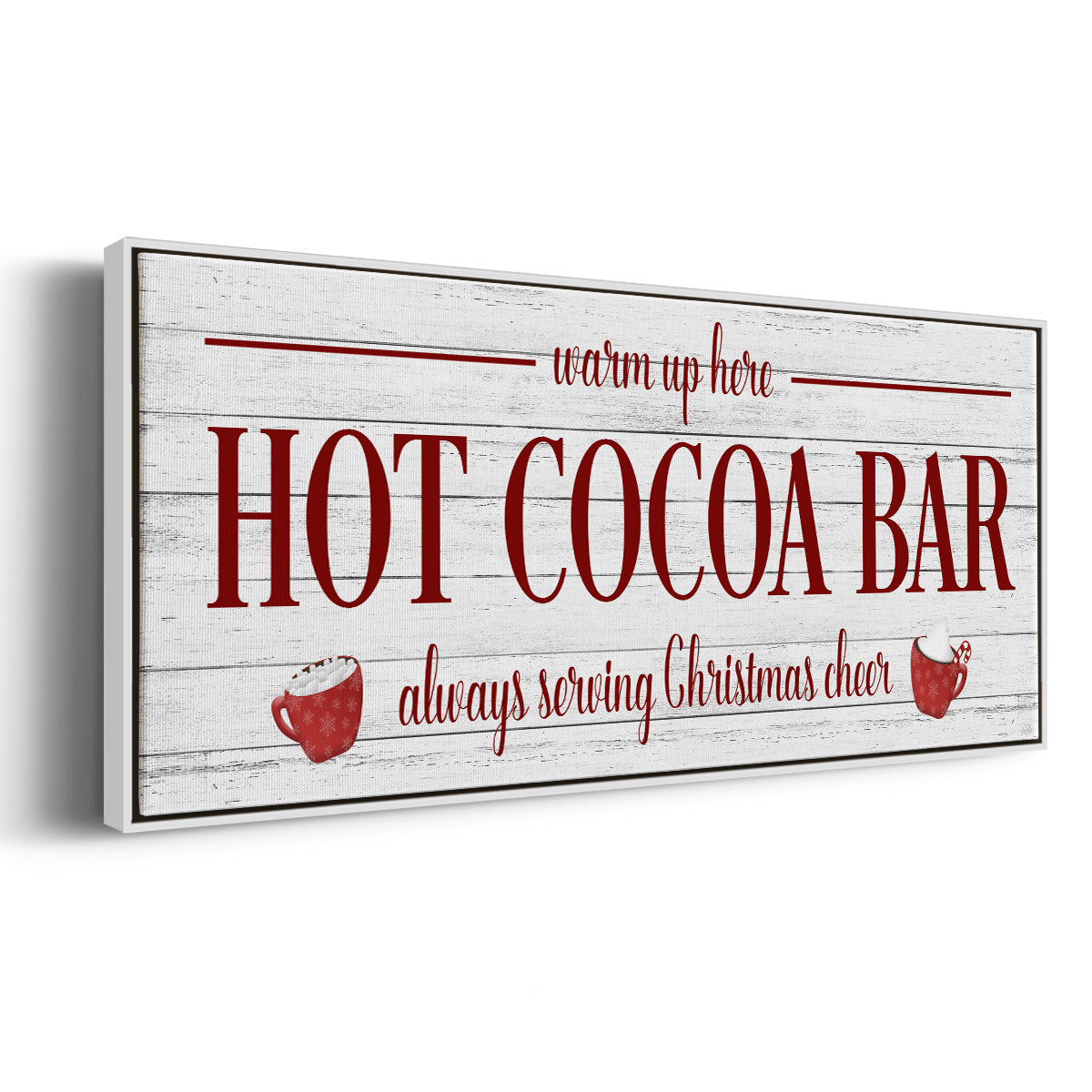 Hot Cocoa Bar - Floater Framed Canvas Print