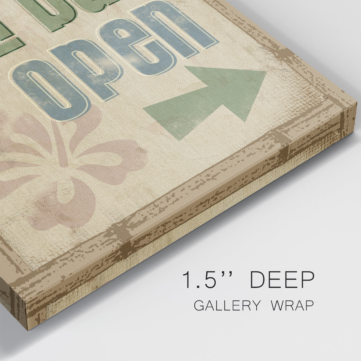 Beach Sign VI - Canvas Art Print