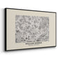 Fleurs, 1866 (Morris Inspired) - Floater Framed Canvas Print