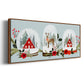 Snow Globe Village Collection D - Floater Framed Canvas Print