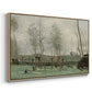 Washerwomen in a Willow Grove, c. 1871 - Floater Framed Canvas Print