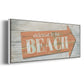 Welcome to the Beach - Floater Framed Canvas Print