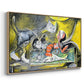 Still Life with Cat and Lobster, 1962 - Floater Framed Canvas Print