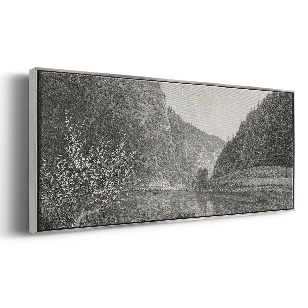 Delaware Water Gap - Floater Framed Canvas Print