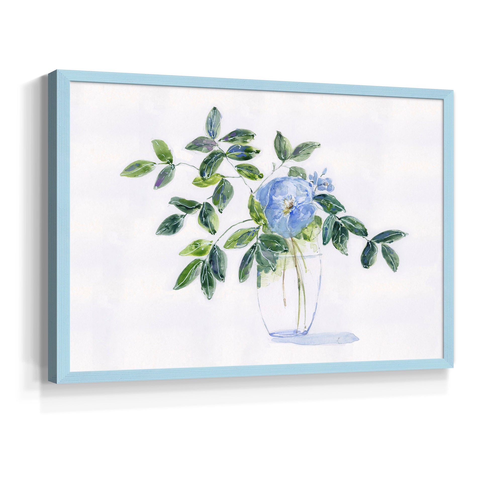 45307,watercolor,painting,blue flowers,green leaves,clear vase,artwork,floral arrangement,home decor,interior design,botanical,art print,nature,still life,decoration,gallery wall,colors,creativity,aesthetics,design concept,light background,floral art,indoor plants,refreshing,tranquil,botanical illustration,modern art,handmade,natural beauty,soft tones,visual art,unique design,painting medium,personalized decor,floral display,contemporary art,decorative frame,Re-stickable,Text & Numbers