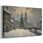 Pale Winter Snow Whisper - Canvas Art Print