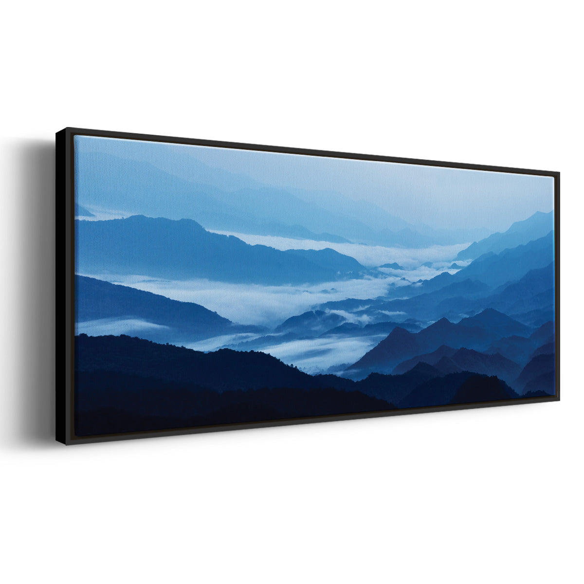 Misty Mountains XIII - Floater Framed Canvas Print