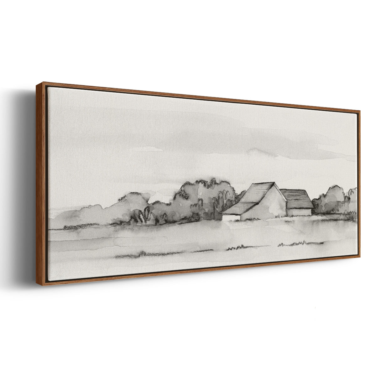 Wyeth Barn II - Floater Framed Canvas Print
