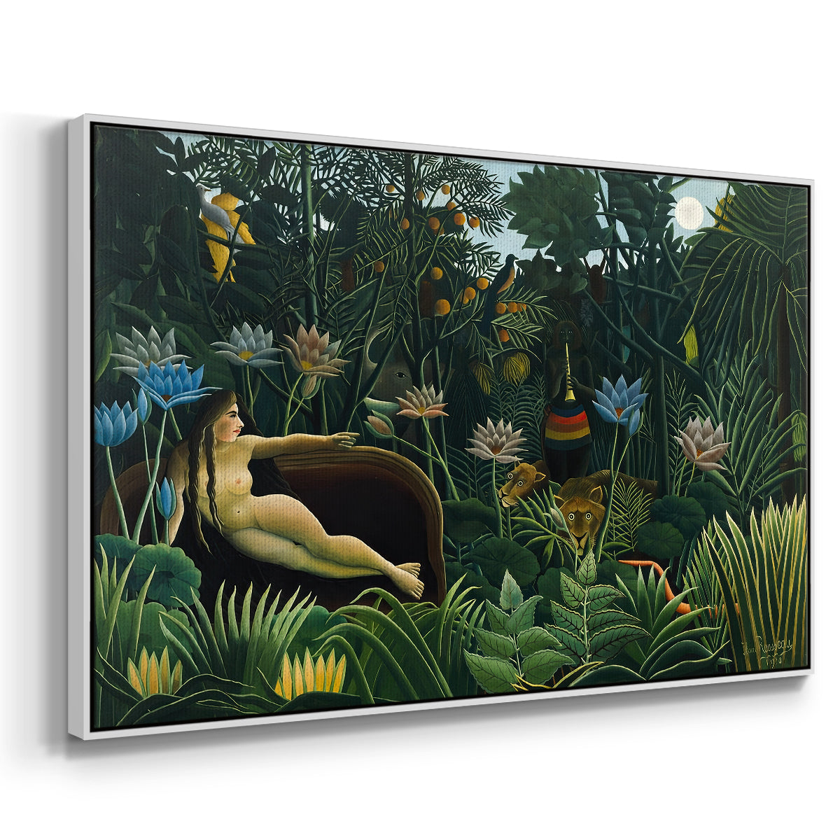 The Dream (Le Rêve), 1910 - Floater Framed Canvas Print