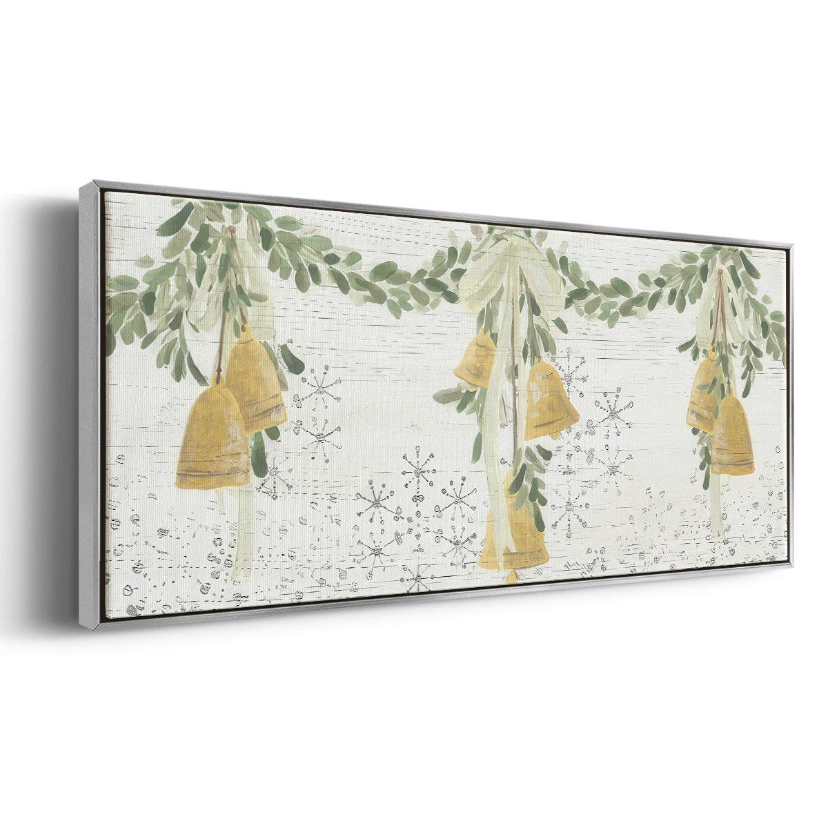 Holiday Bells - Floater Framed Canvas Print