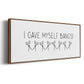 I Gave Myself Bangs! - Floater Framed Canvas Print