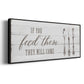 If You Feed Them - Floater Framed Canvas Print