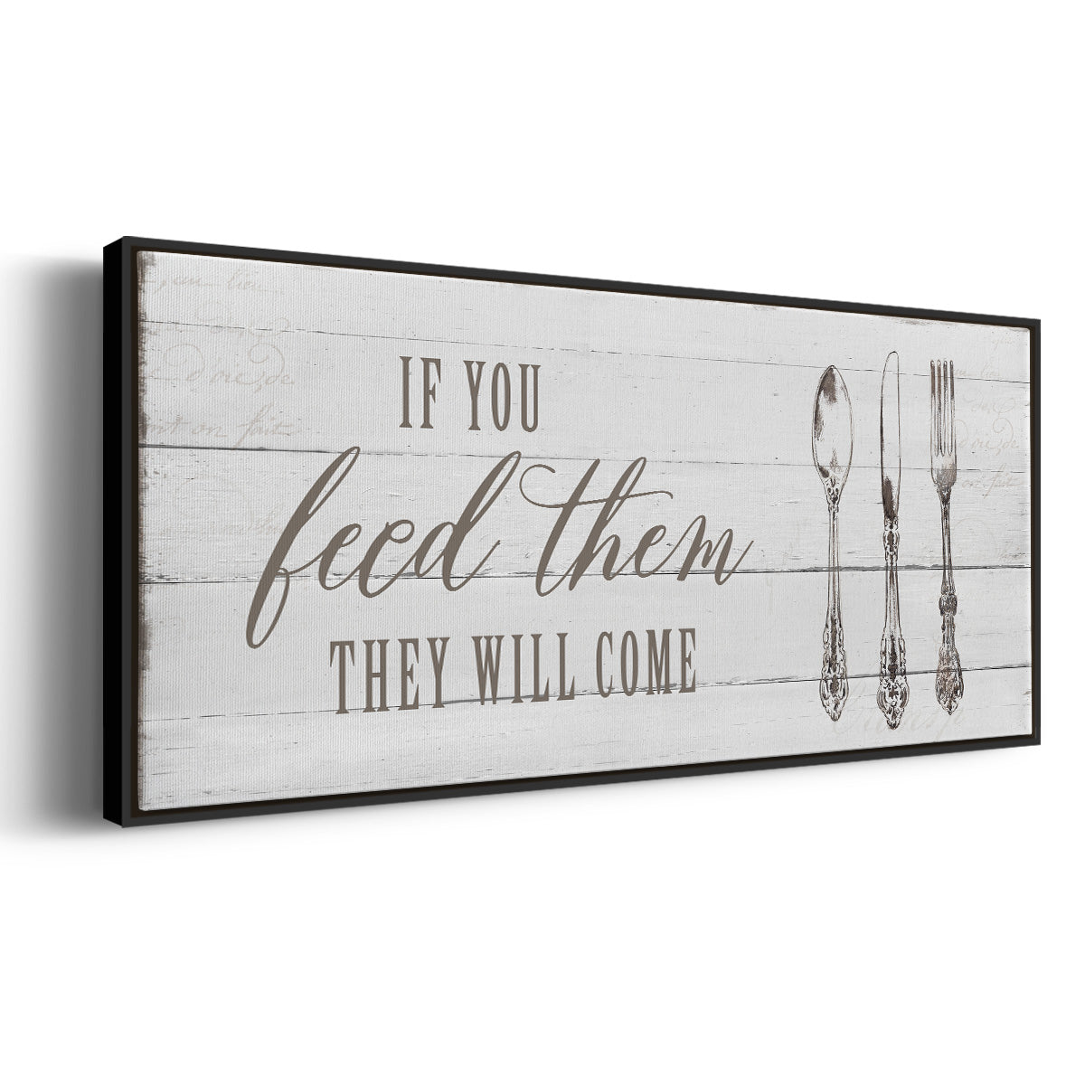 If You Feed Them - Floater Framed Canvas Print