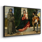 Madonna and Child with Saints Anthony of Padua and Roch, c. 1510 - Floater Framed Canvas Print