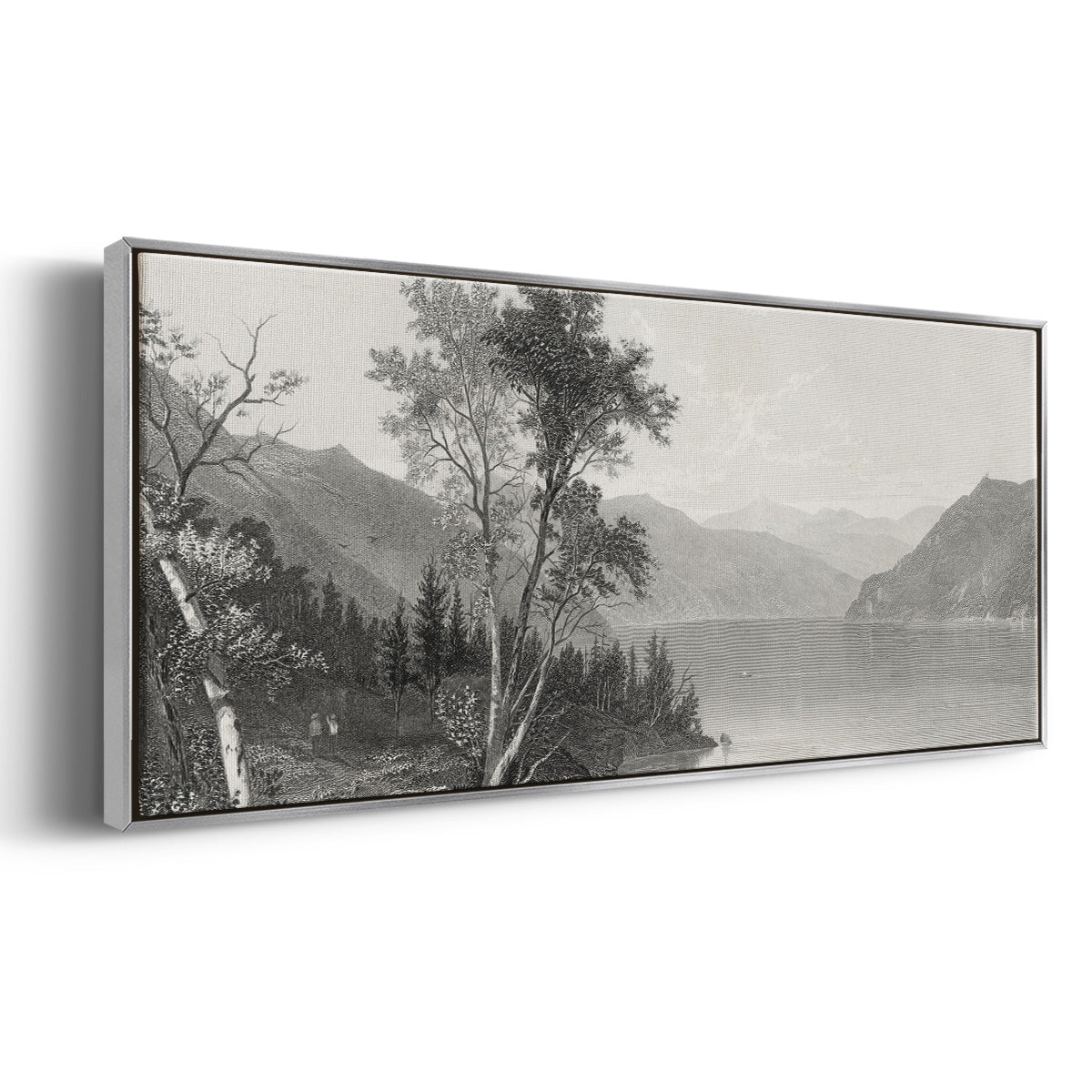 Lake George - Floater Framed Canvas Print