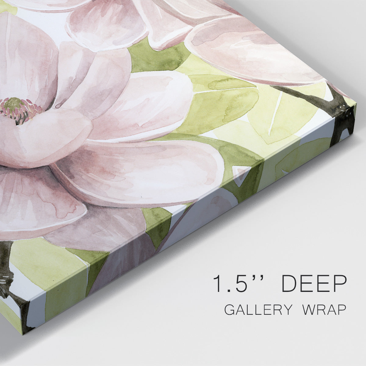 Blush Magnolia I Premium Gallery Wrapped Canvas - Ready to Hang