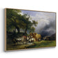 The Harvest Wagon (Der Heuwagen), c. 1850 - Floater Framed Canvas Print