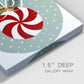 Peppermint Snowman Collection C-Premium Gallery Wrapped Canvas - Ready to Hang