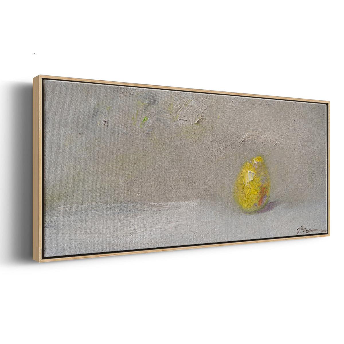 Lemon-Lime - Floater Framed Canvas Print