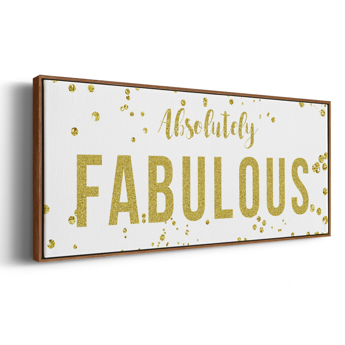Fabulous - Floater Framed Canvas Print