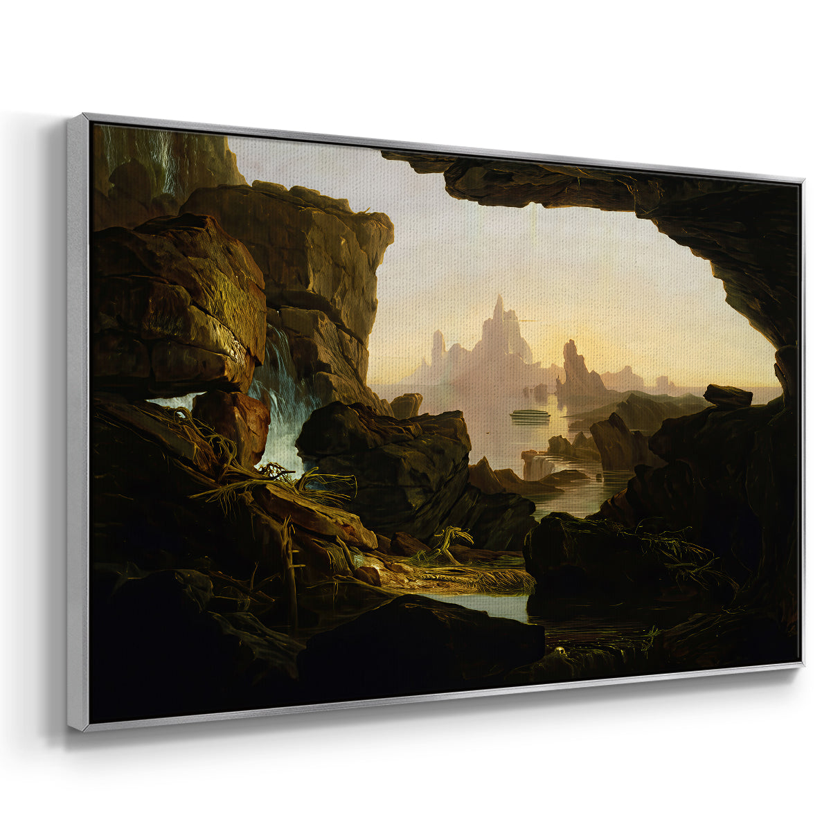 The Subsiding of the Waters of the Deluge, 1829 - Floater Framed Canvas Print