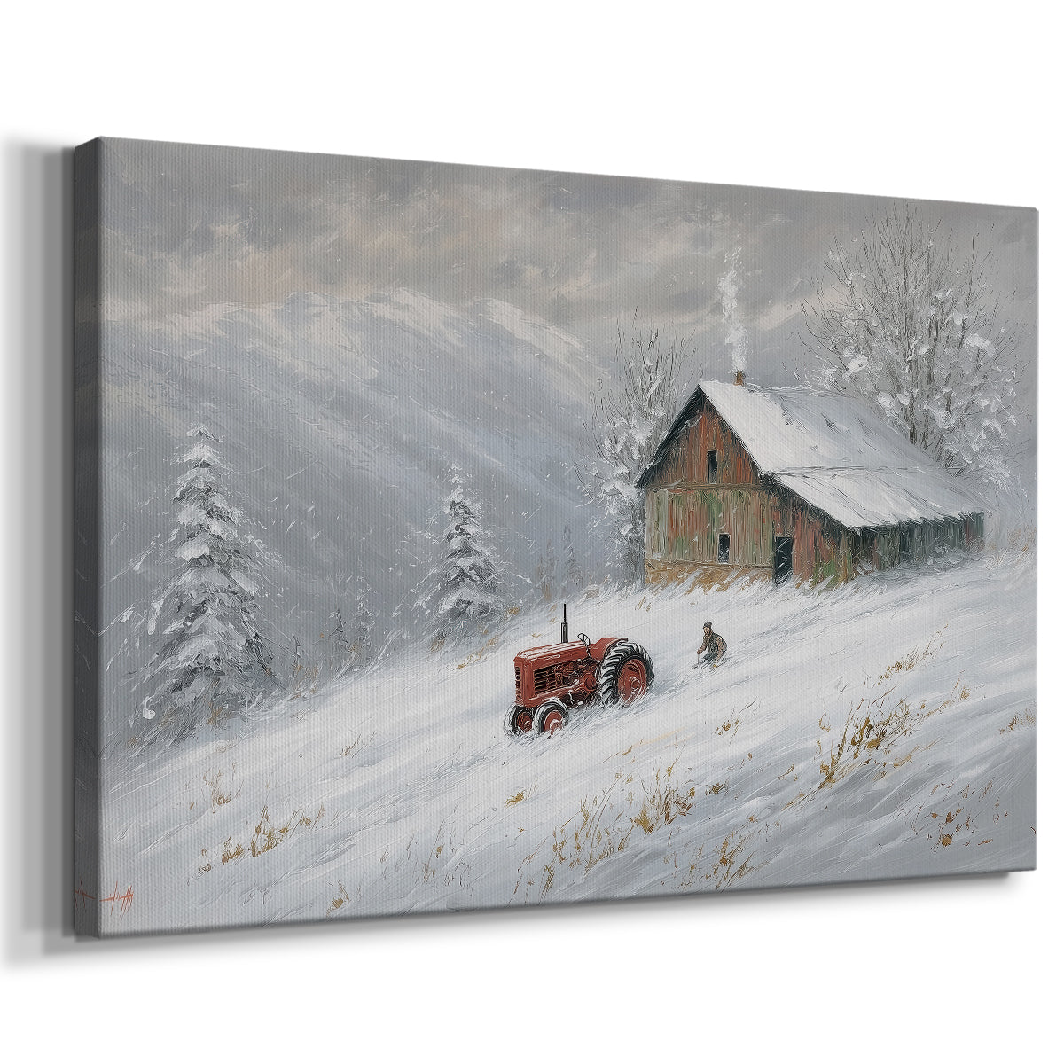 Icicles of Frostlit Serenade - Canvas Art Print