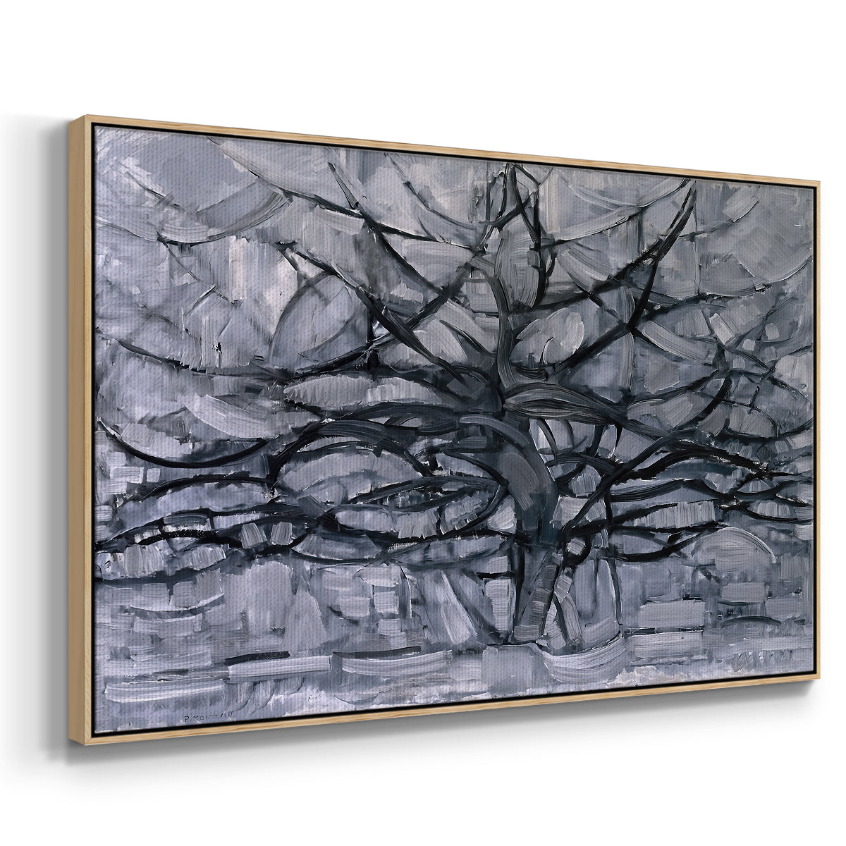 The Gray Tree, 1911 - Floater Framed Canvas Print