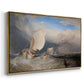 Fishing Boats with Hucksters Bargaining for Fish, 1837-1838 - Floater Framed Canvas Print