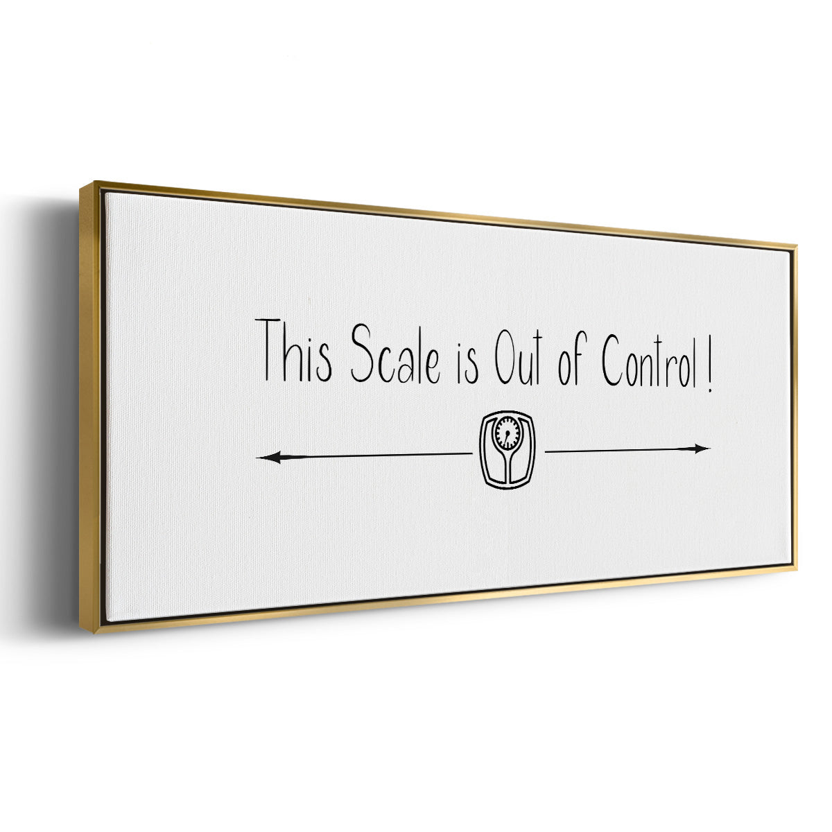 This Scale - Floater Framed Canvas Print