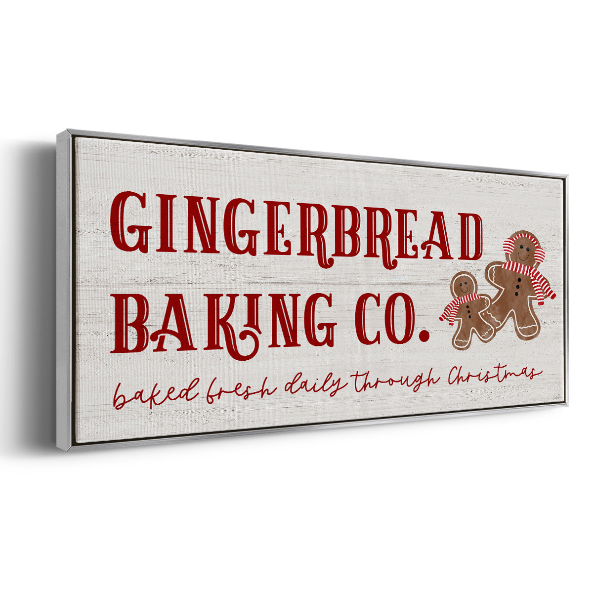 Gingerbread Baking Co - Floater Framed Canvas Print