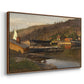 Landingsbrygge Husvik, Drøbak, 1875 - Floater Framed Canvas Print