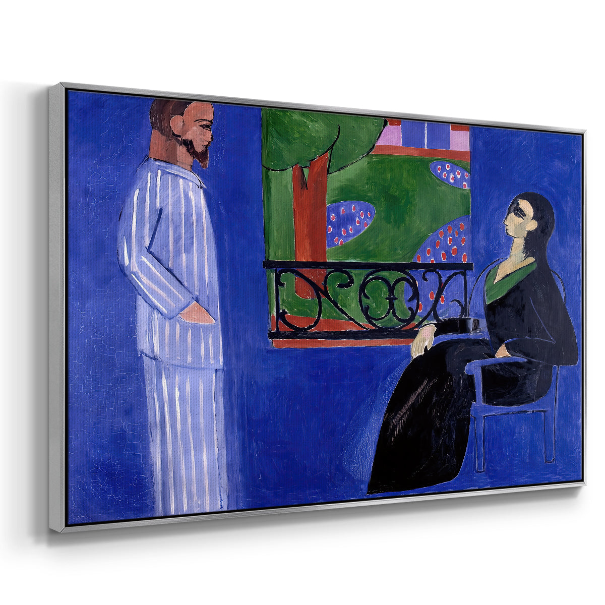 The Conversation, c. 1908-1912 - Floater Framed Canvas Print