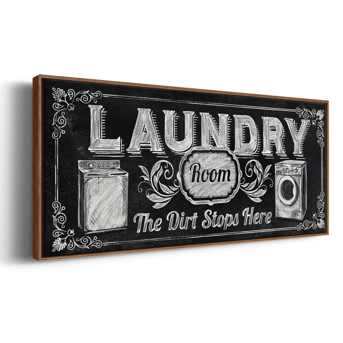 Dirt Stops Here - Floater Framed Canvas Print