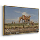 On the Banks of the Nile, Upper Egypt, 1876 - Floater Framed Canvas Print