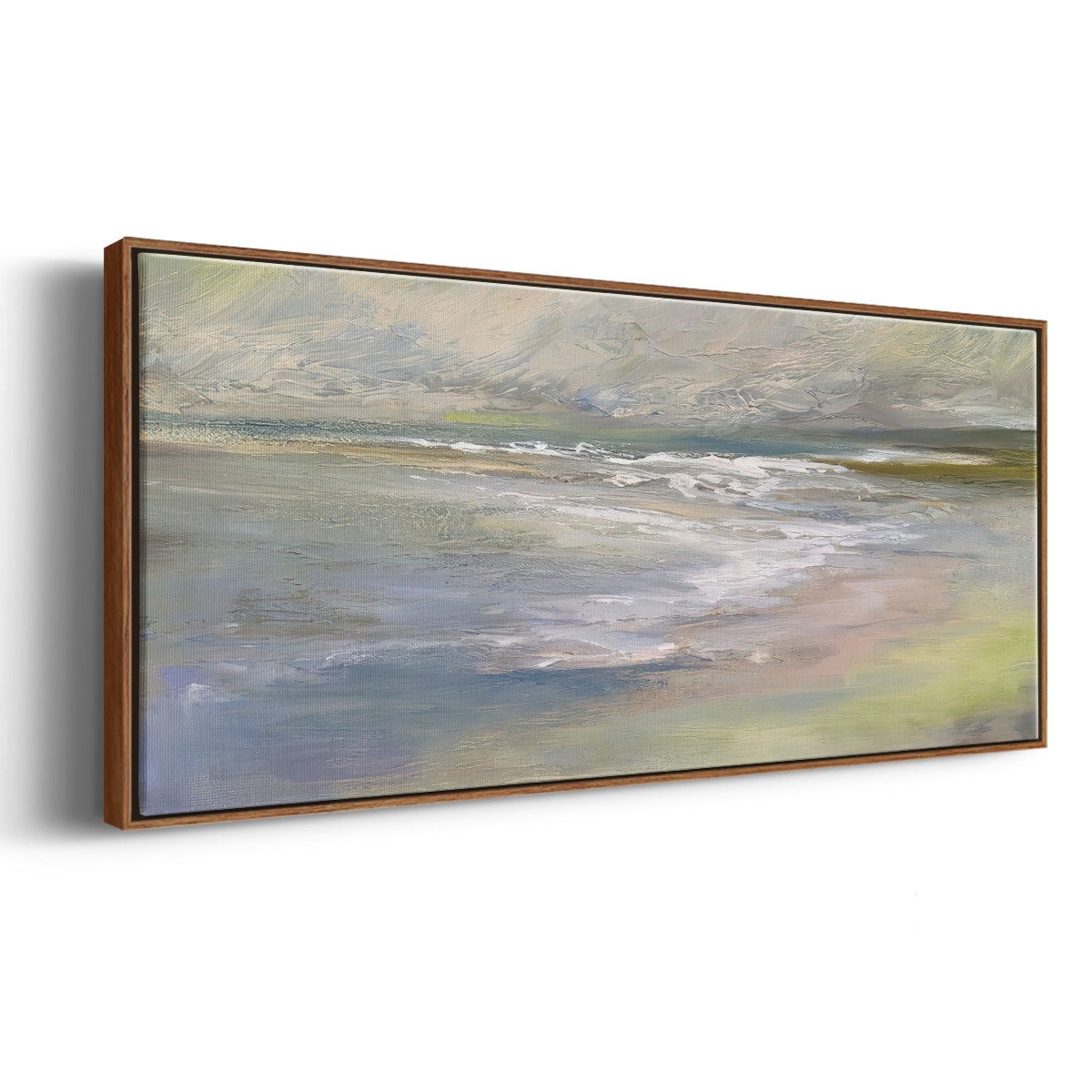 Beach Light II - Floater Framed Canvas Print