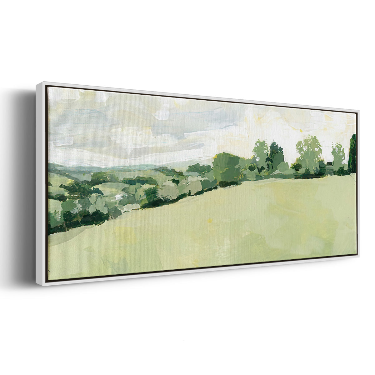 Pearly Pasture II - Floater Framed Canvas Print