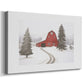 Pearled Hearth Square - Canvas Art Print
