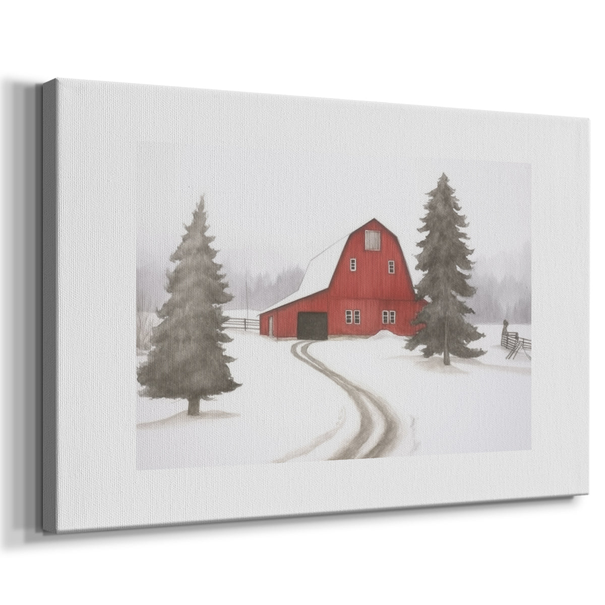 Pearled Hearth Square - Canvas Art Print
