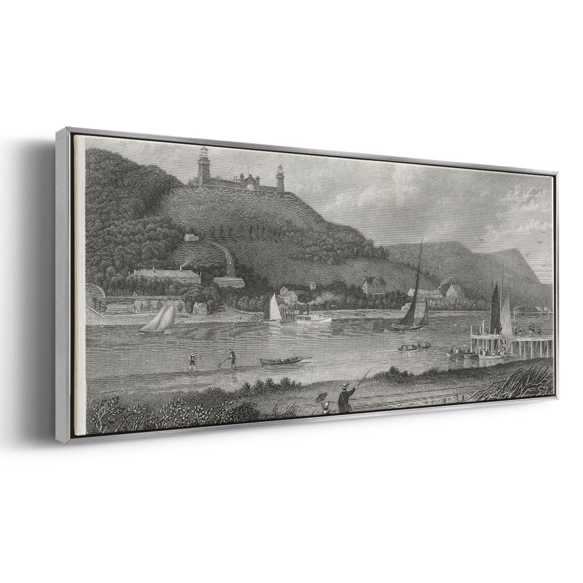 The Highlands of the Neversink - Floater Framed Canvas Print