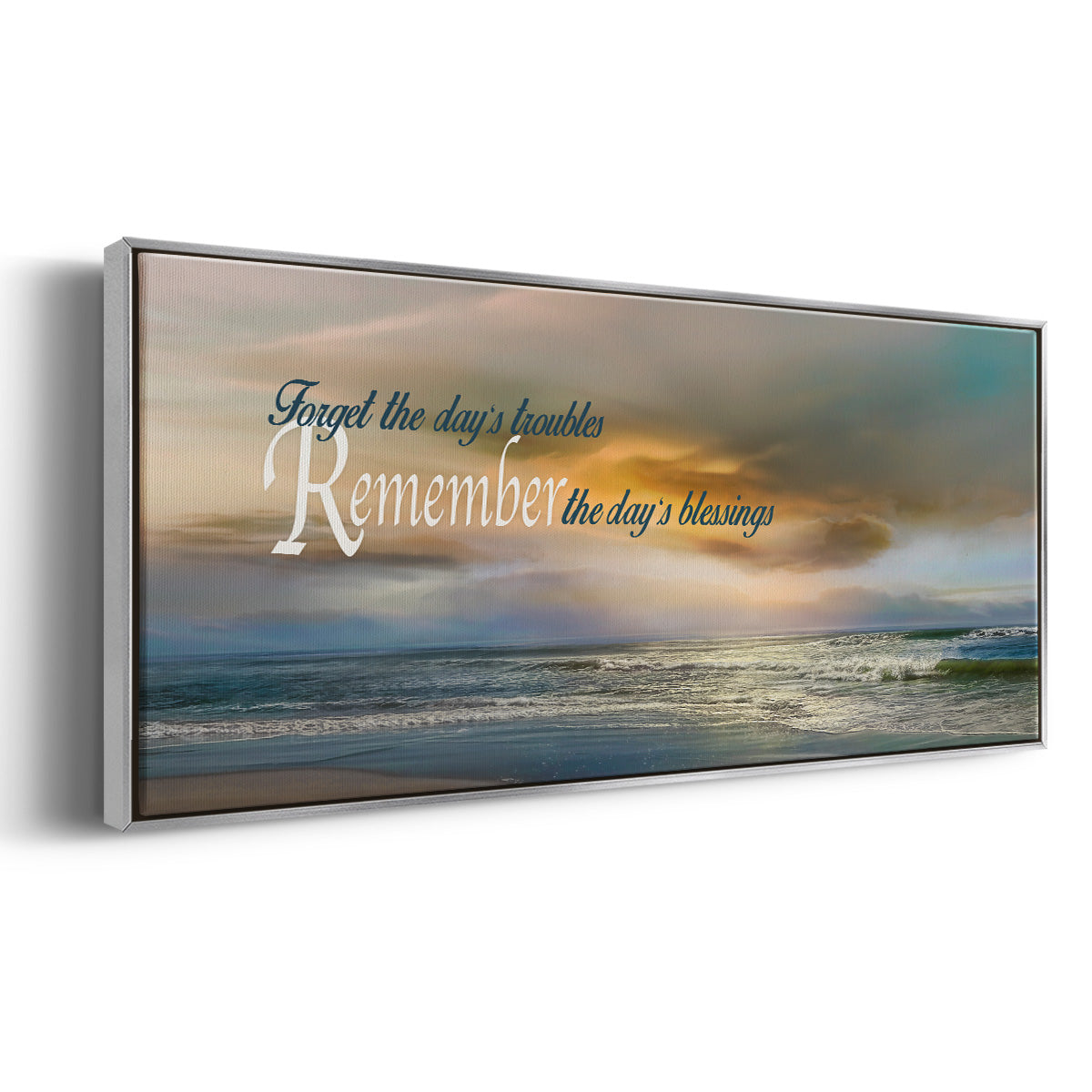 Remember - Floater Framed Canvas Print