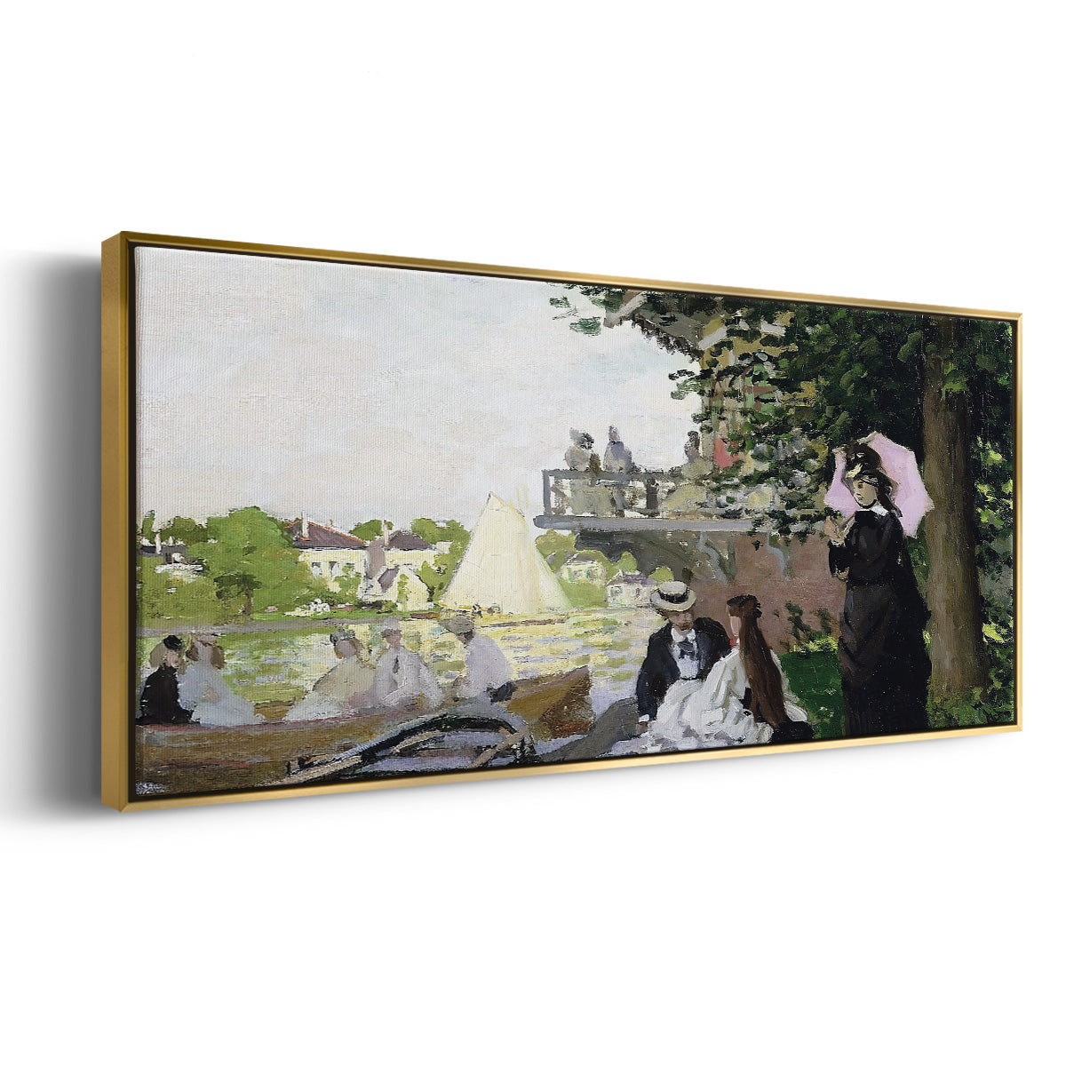 Garden House on the Zaan, Zaandam, 1871 - Floater Framed Canvas Print